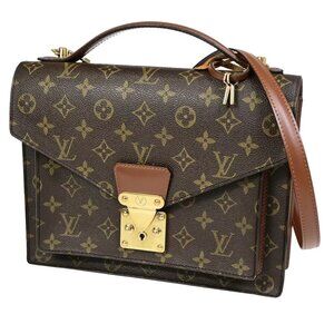authenticity guaranteed LOUIS VUITTON Monceau 2Way Shoulder Hand Bag